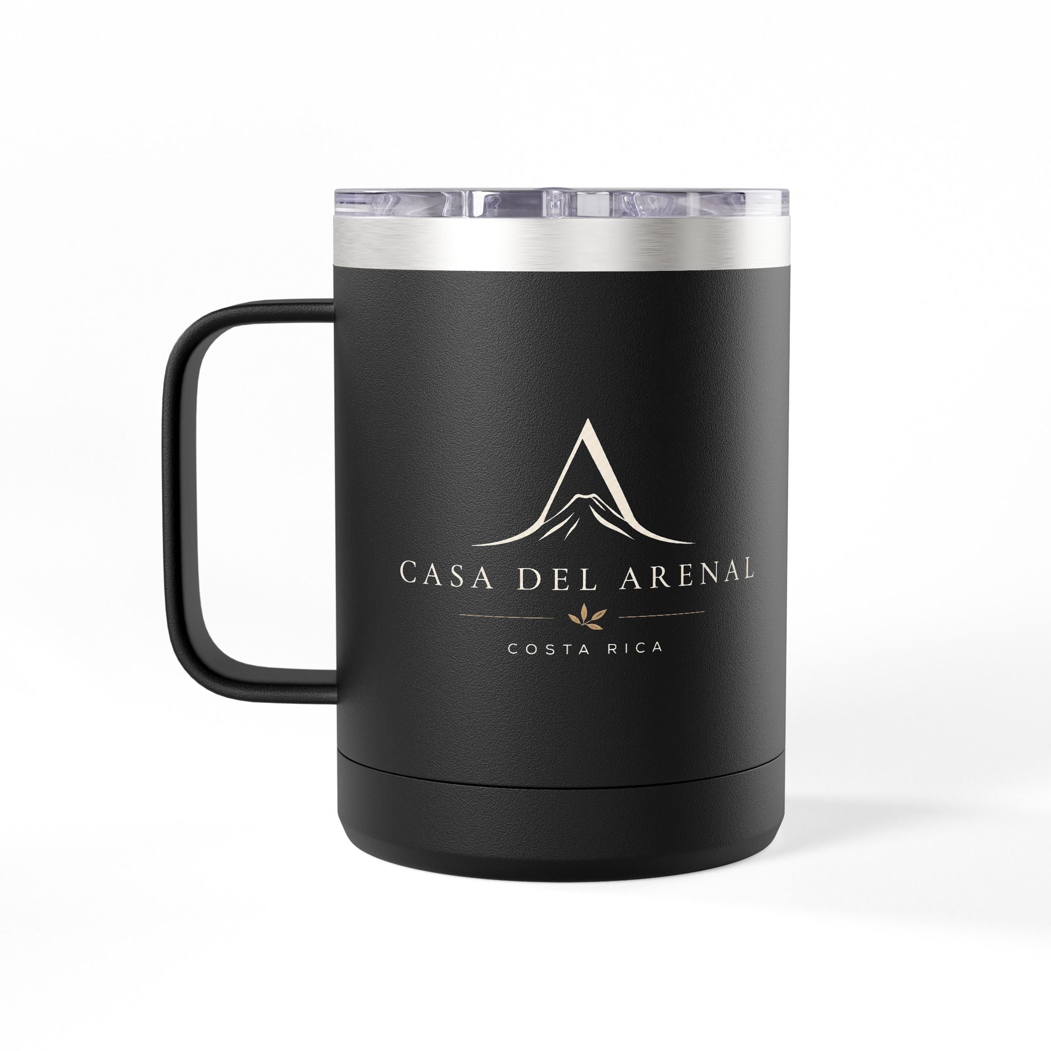 15oz Insulated Premium Coffee Tumbler Mug – Double-Wall Travel Cup with Handle