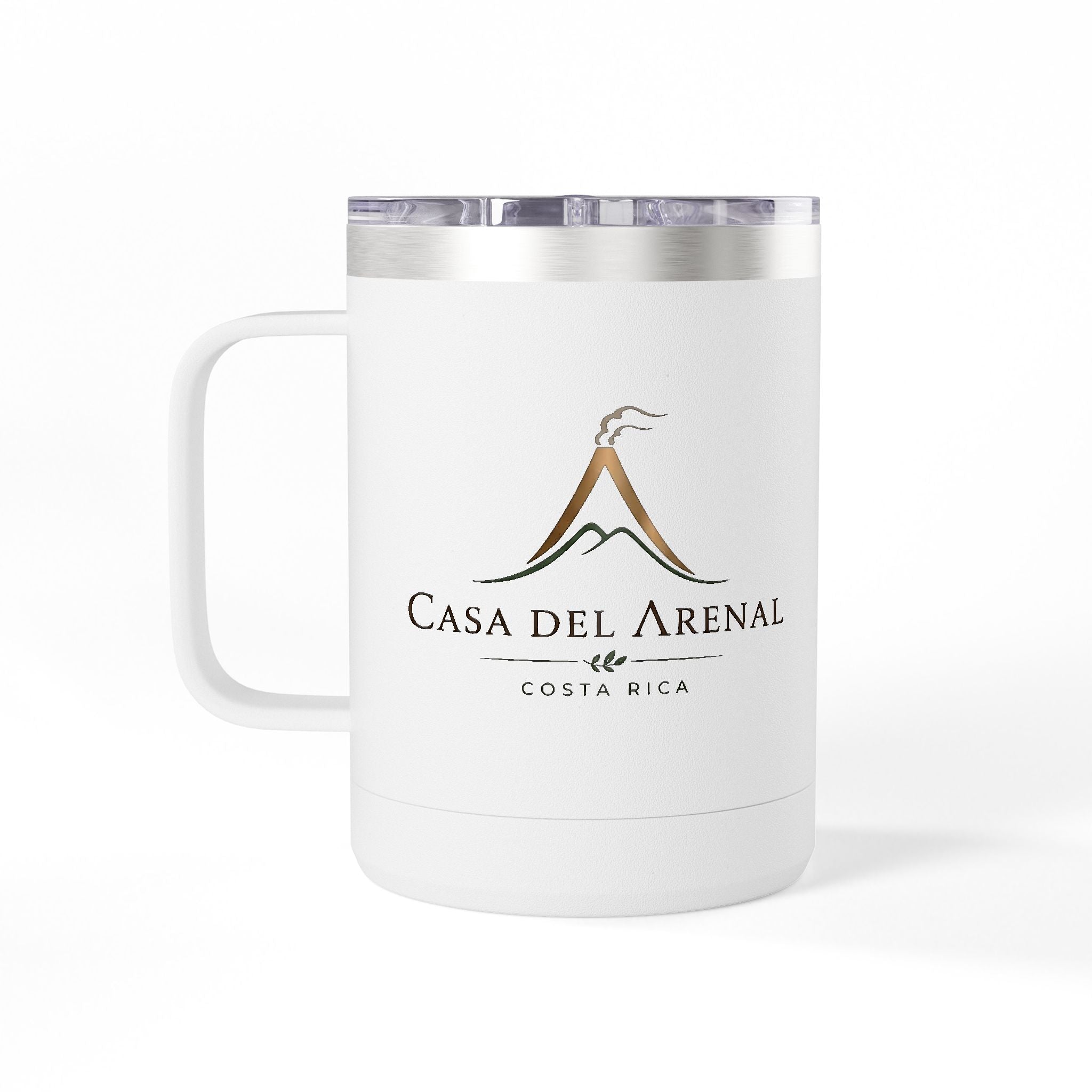 15oz Insulated Premium Coffee Tumbler Mug – Double-Wall Travel Cup with Handle