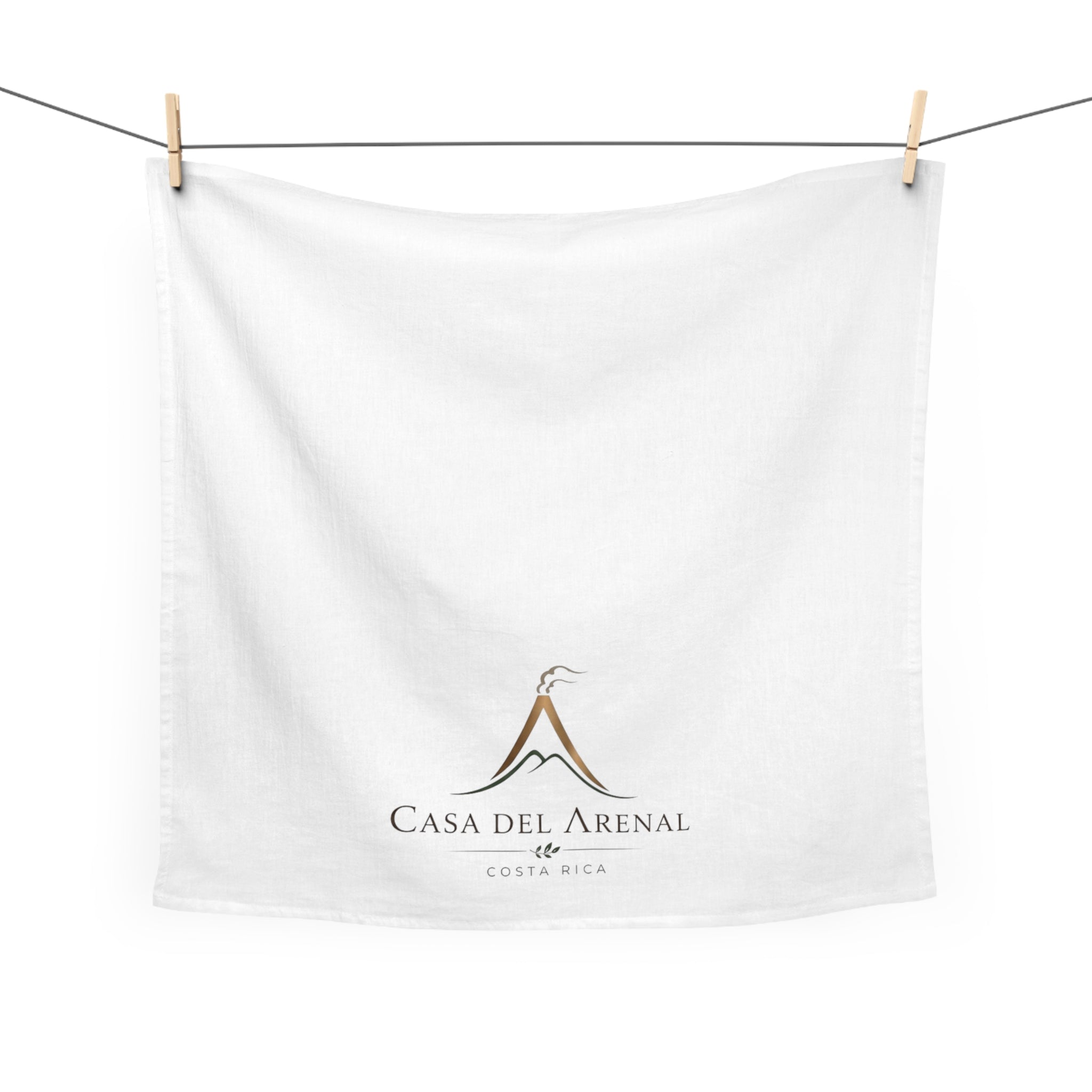 Casa del Arenal Tea Towel — Costa Rica Volcano Logo Kitchen Towel